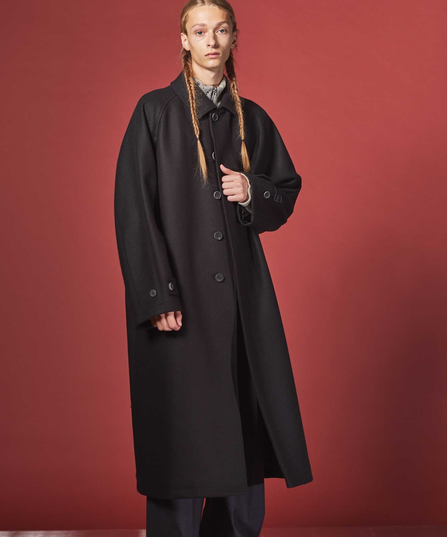 EXTRM-FIT Melton Wool Coat pryシュウト Classic 32 Inch Melton Wool
