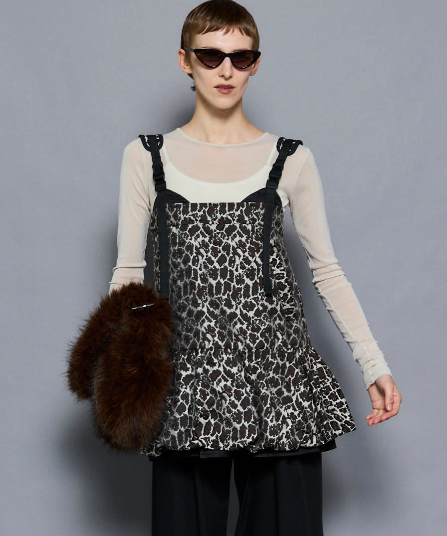 SALE】Jacquard Balloon Tunic