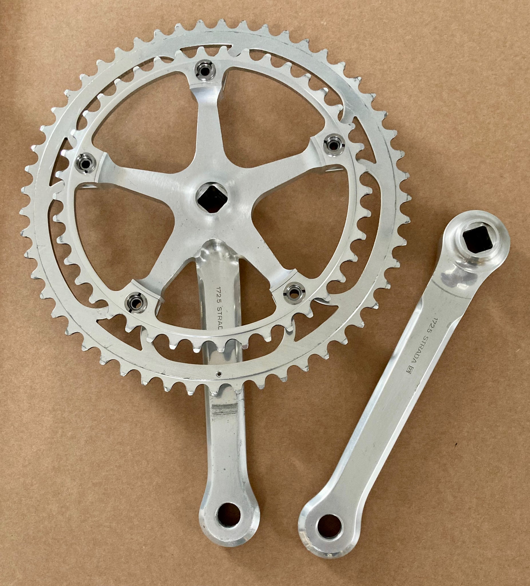 Campagnolo Super Record Crankset 172,5mm Non Fluted 1st Gen