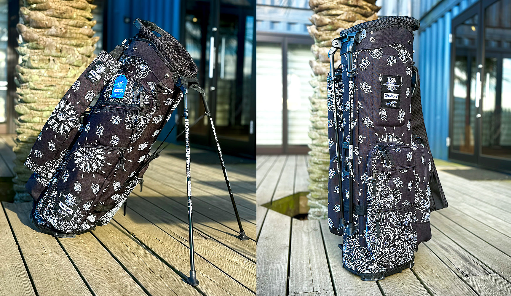 HideandSeek』 × 『MasdaGolf』 × 『KenYahagi』コラボキャディバッグ