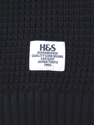 Hide and Seek 「Heavy Waffle Knit Sweater 」 クルーネック コットン