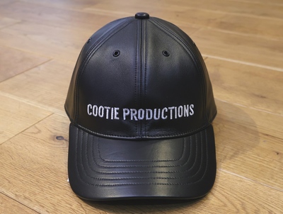 最終値下げ！COOTIE 6パネル レザーキャップ ブラック ラムレザー 良品