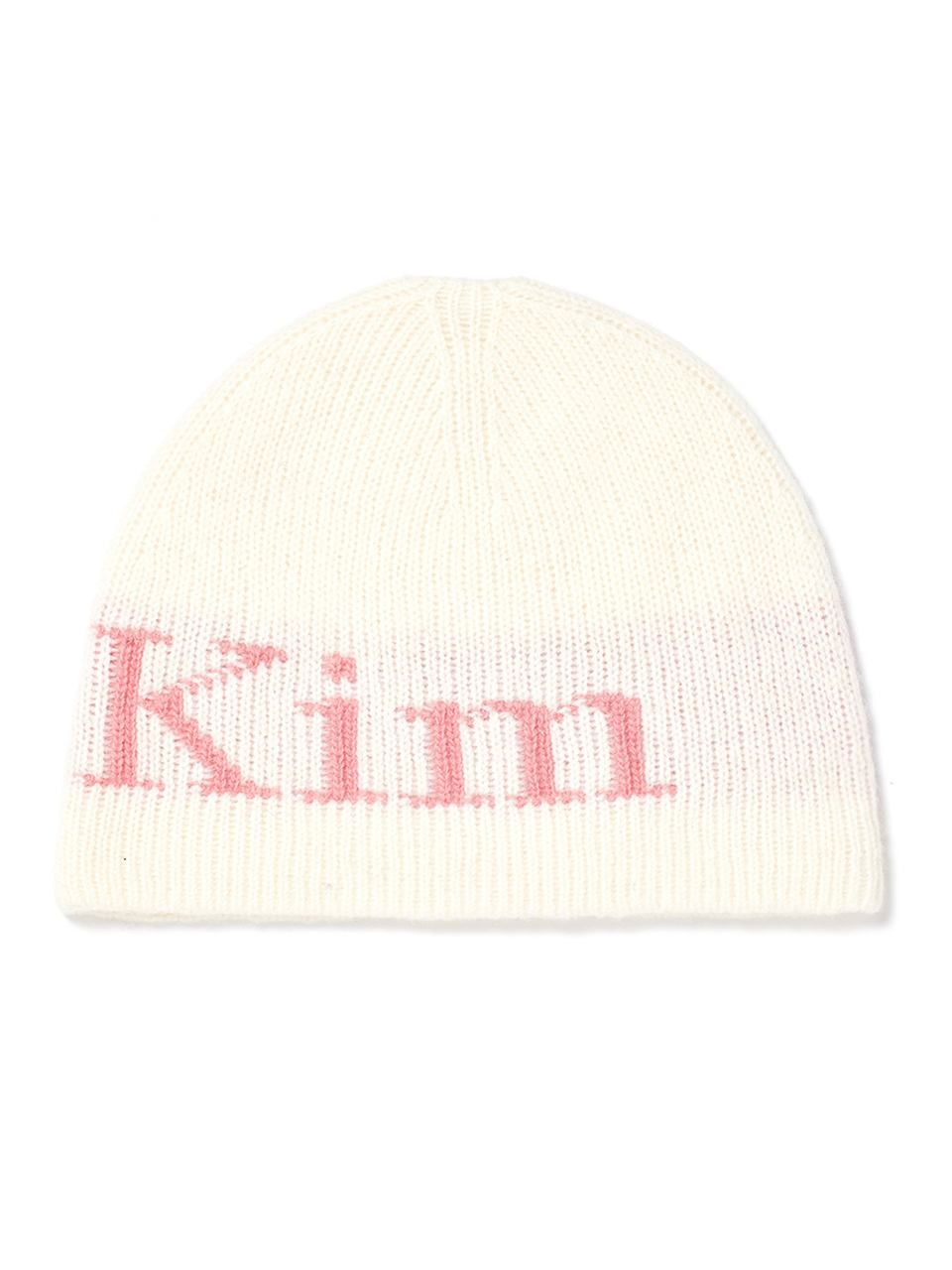 MUSINSA公式 | MATIN KIM LOGO JACQUARD KNIT BEANIE IN IVORY