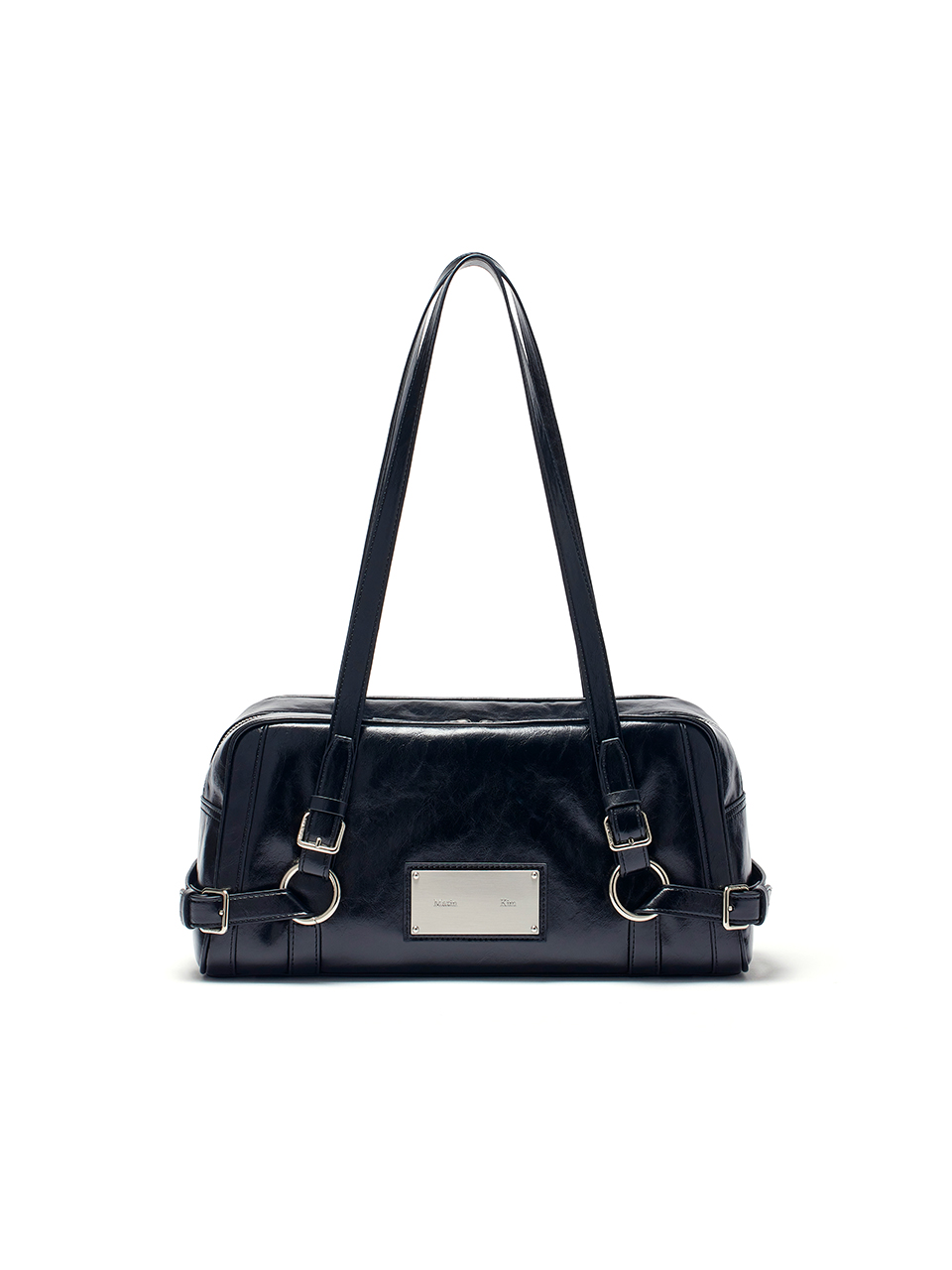 BIKER DETAIL MEDIUM SHOULDER BAG IN BLACK – Matin Kim