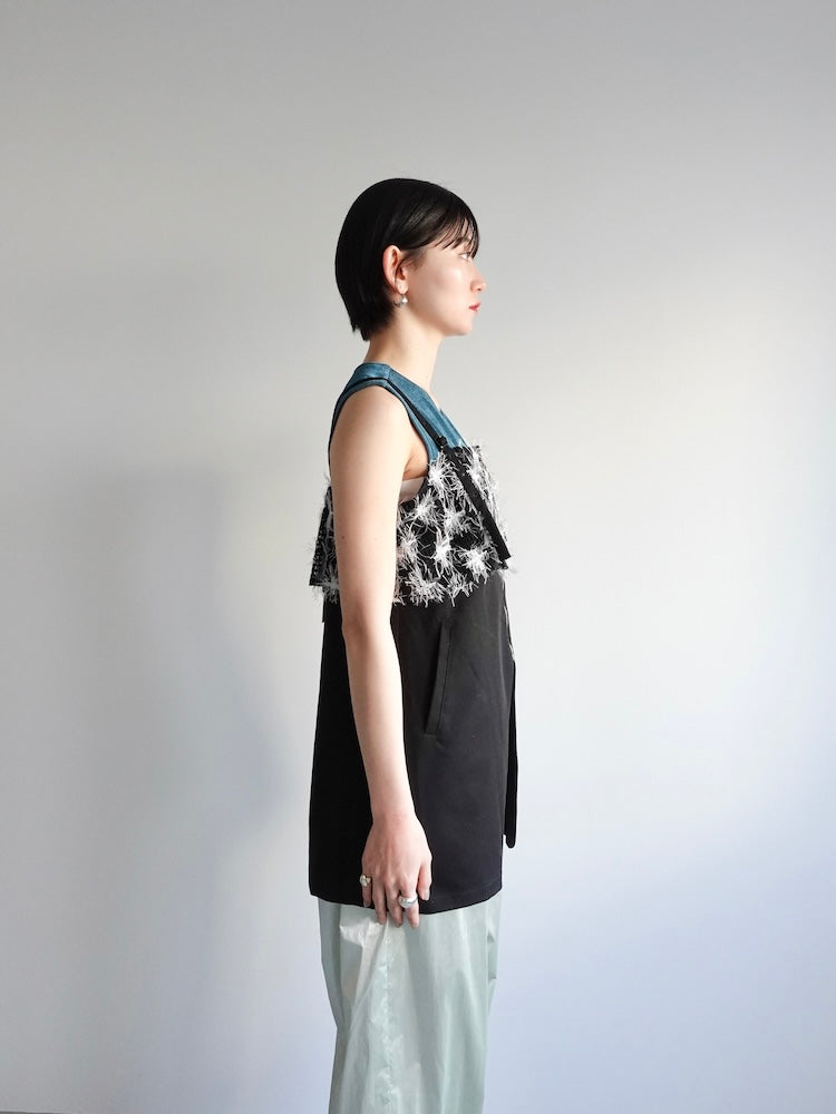 トップス sahara Mesh Layered Zip Top トップス sahara Mesh Layered