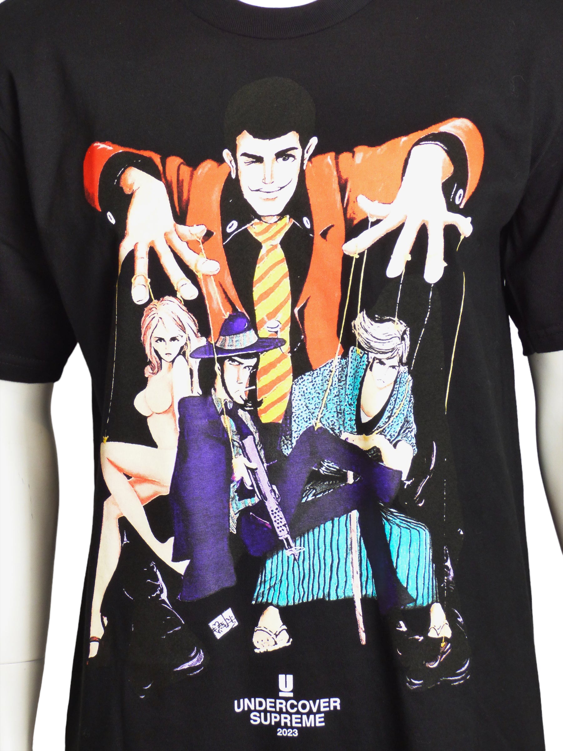 SUPREME x UNDERCOVER- NWT 2023 Black Lupin T-Shirt, Size Medium