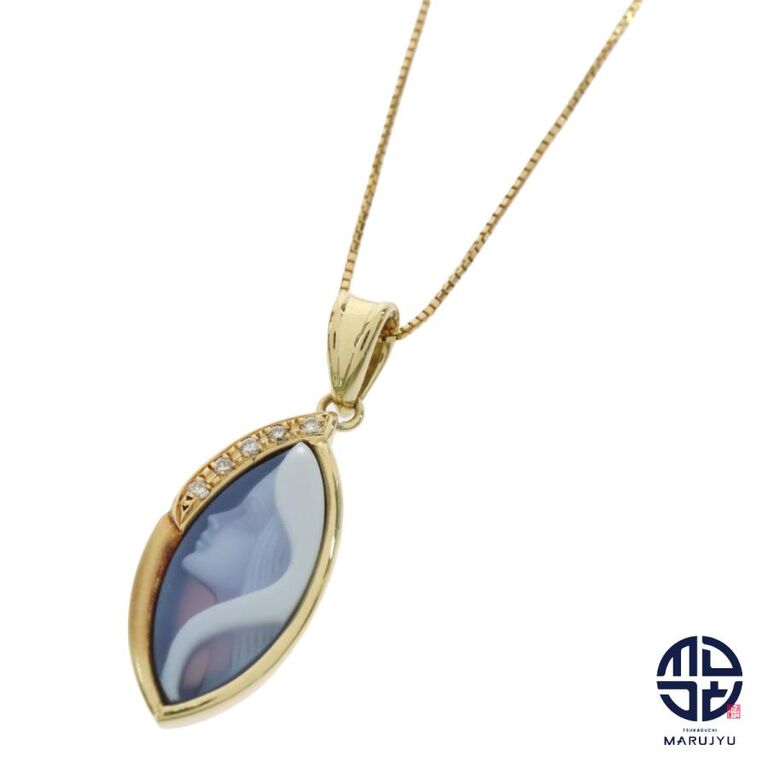 20/美品 ノンブル アルファ R ゆきざき K18 ダイヤ ペンダントトップ