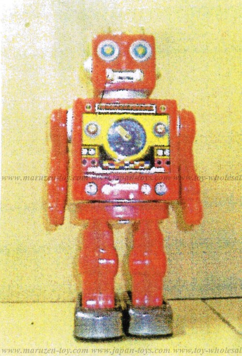 丸善商店 （メタルハウス）日本製ブリキ商品 赤鬼ロボット☆受注後生産