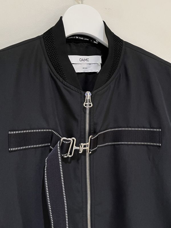OAMC（オーエーエムシー） ジップアップブルゾン ブラック - margin