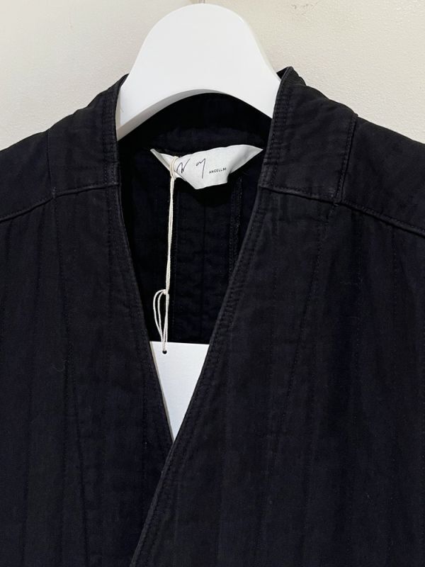 ANCELLM（アンセルム） Padded Quilting Collarless Jacket（パデッド