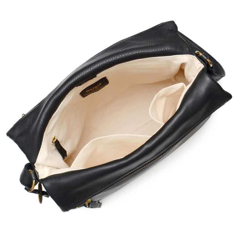 Mickey Double Zip Crossbody in Black – Margot New York