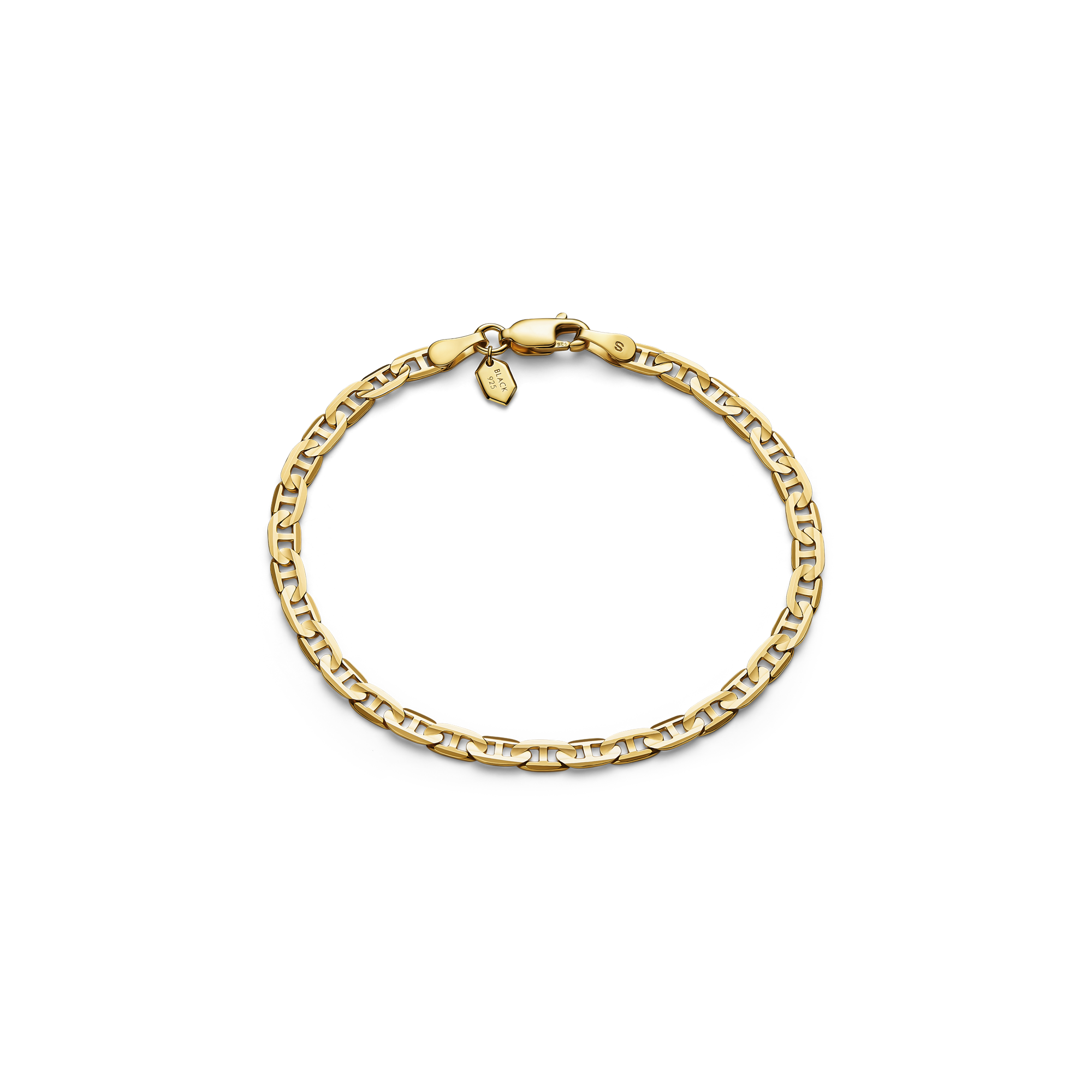 Carlo Bracelet | Recycled Sterling Silver, 18K gold plated | Maria