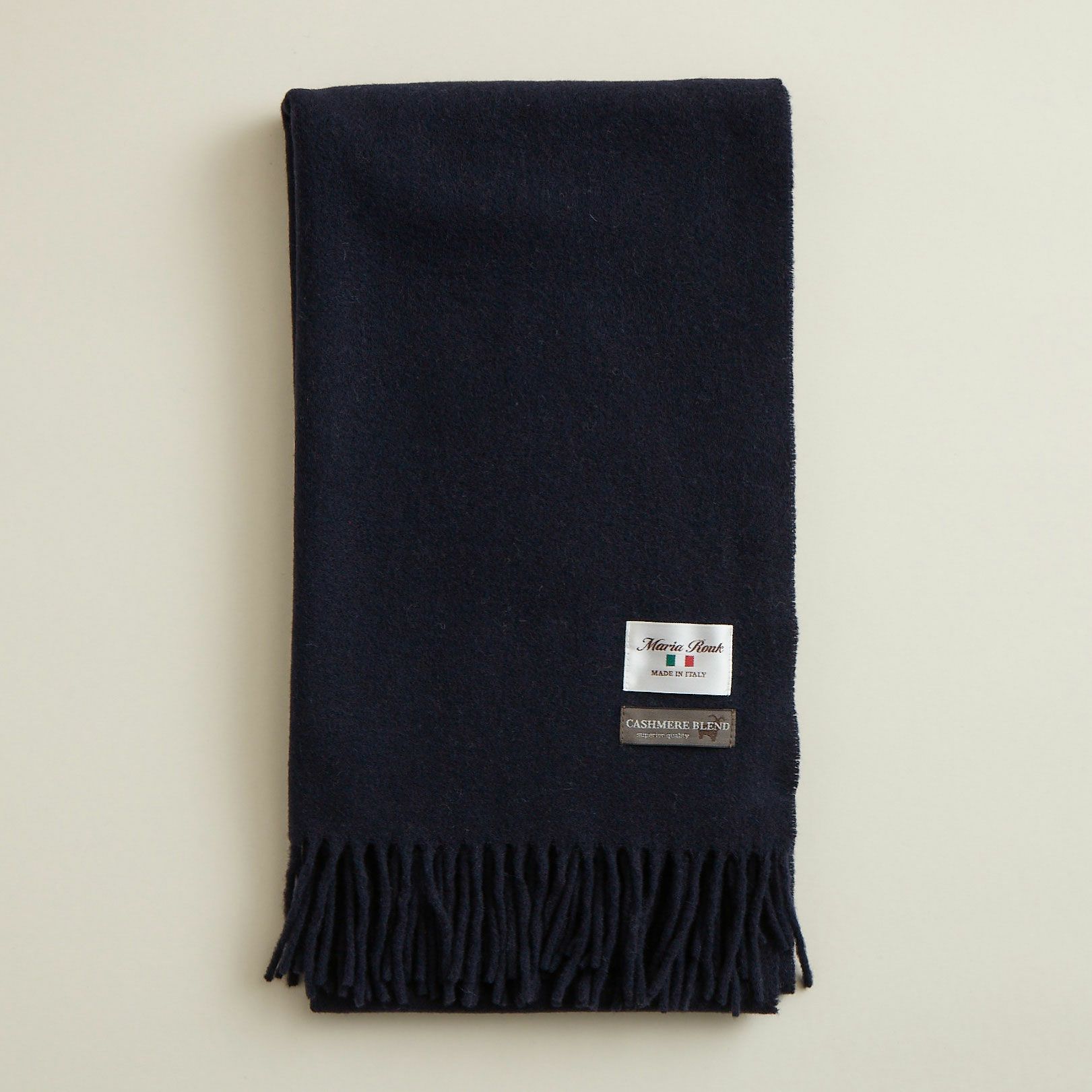 イタリア製カシミヤブレンド無地 ストール＜パープル＞ | Maria Rouk
