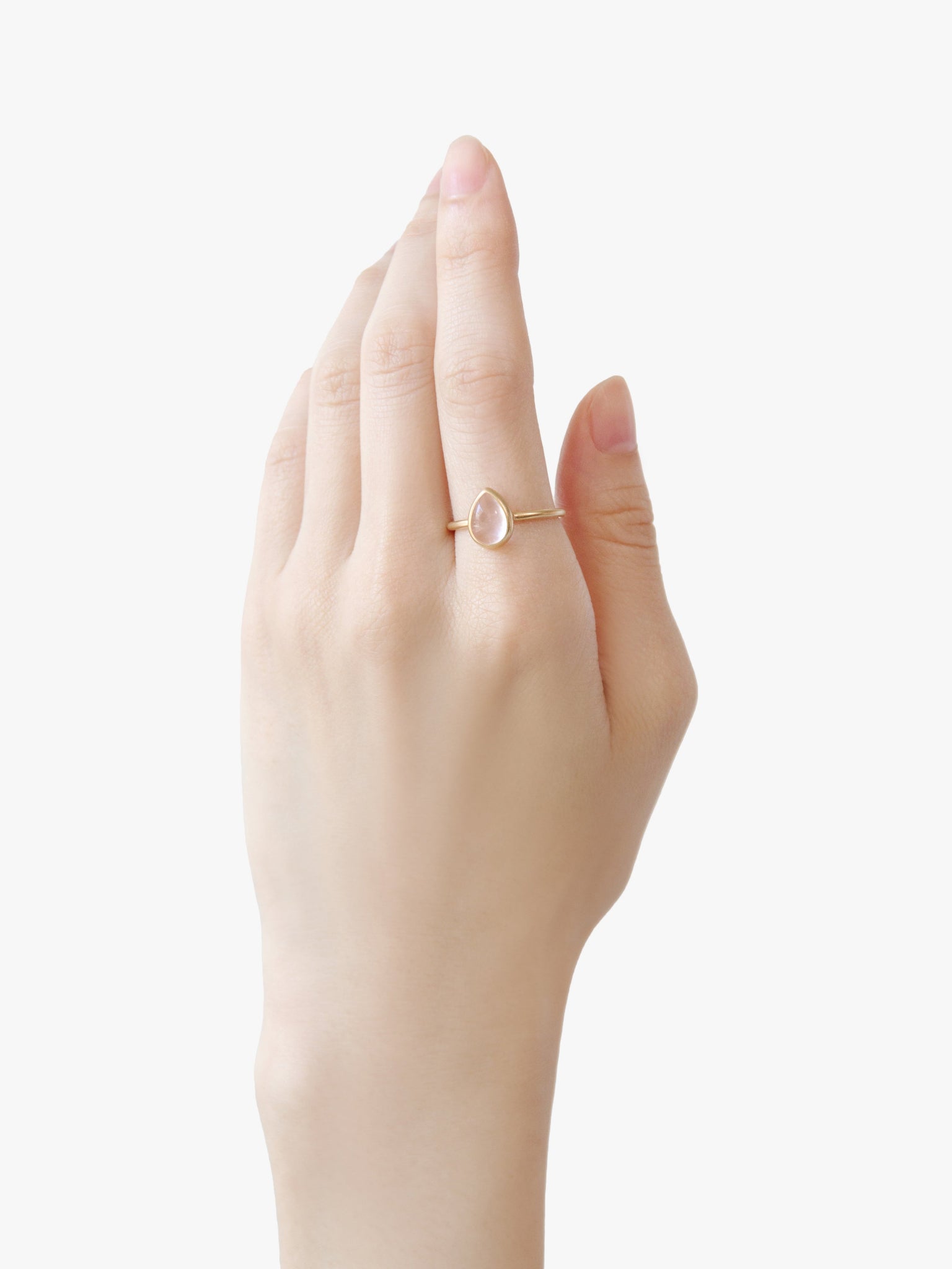 MARIHA(マリハ) Earth Drops リングローズクォーツ (着用感約15号) K18