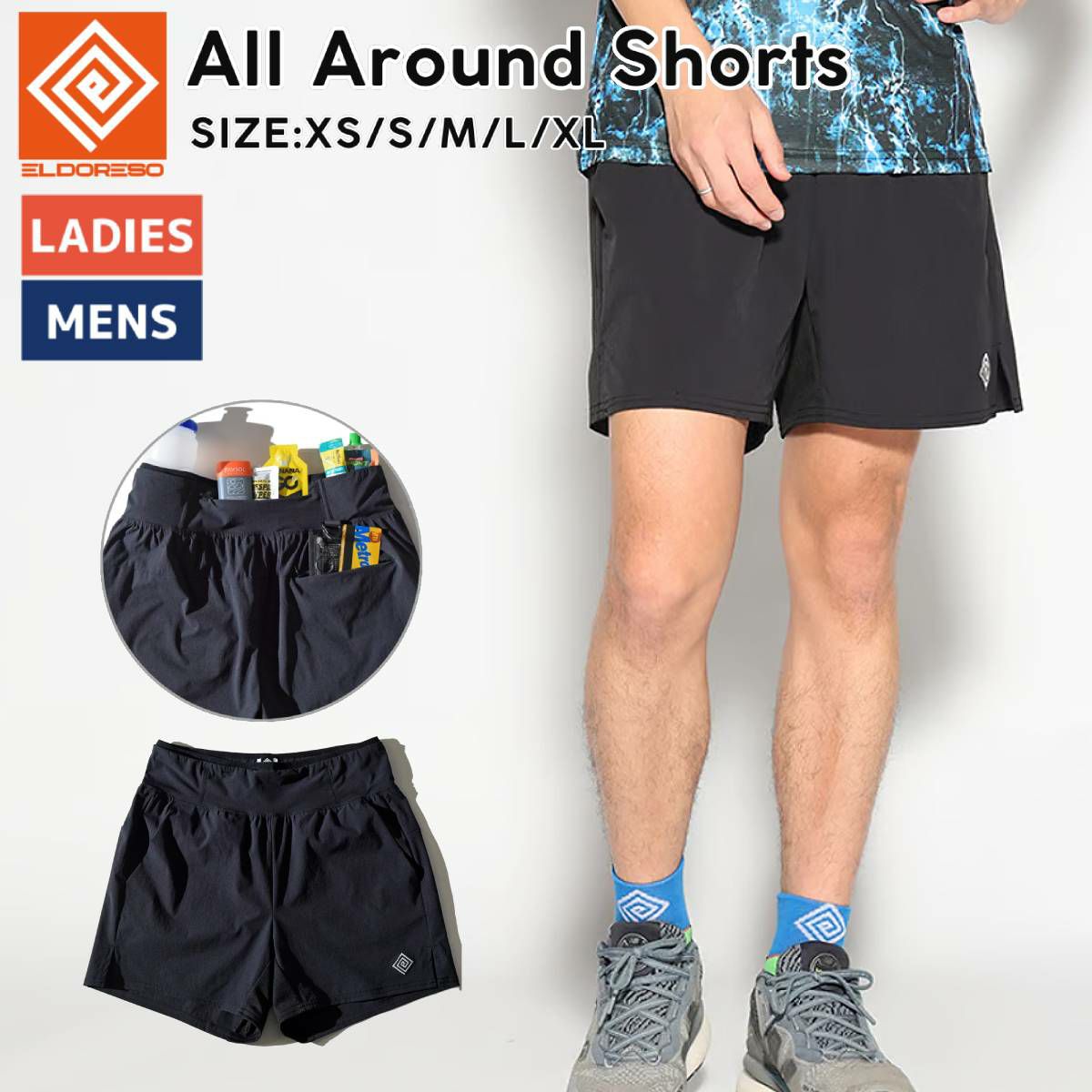 ELDORESO ランニングショーツ ユニセックスM ELDORESO ランニング