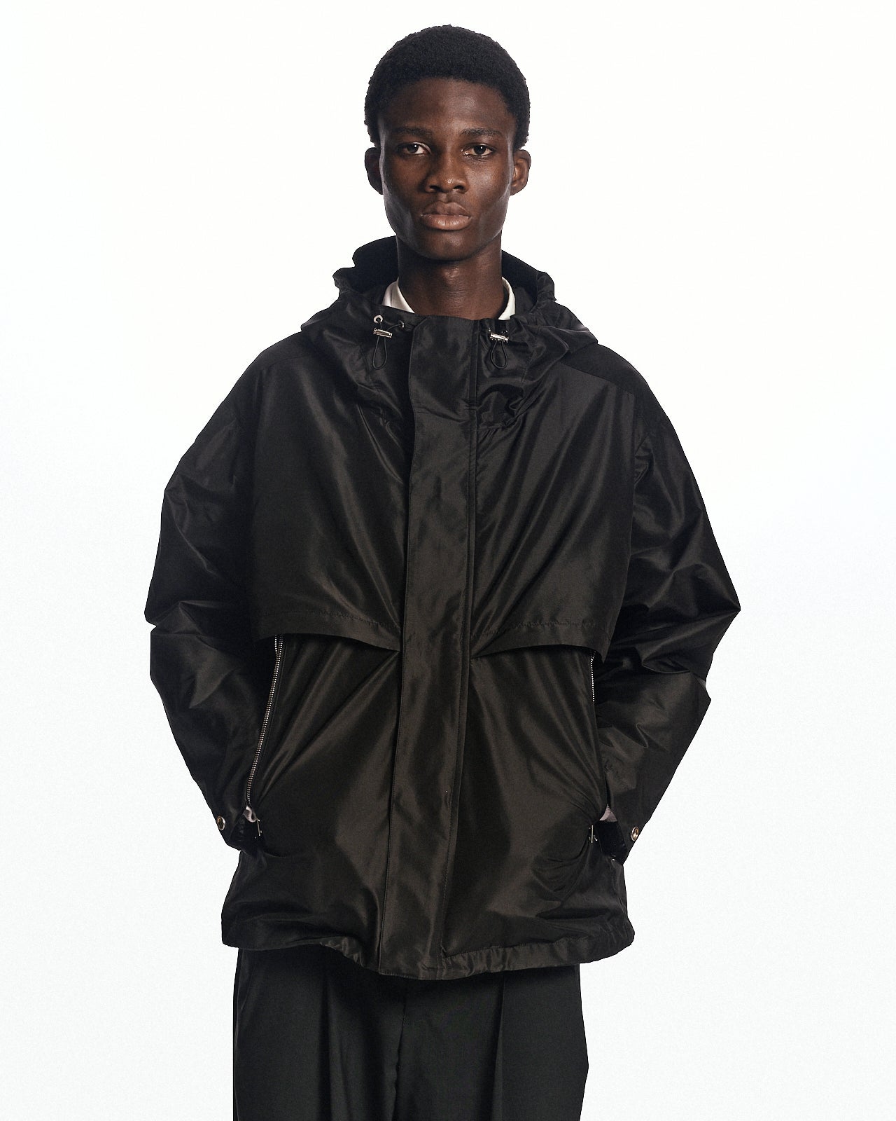 シルクタフタ / トレッキングジャケット, Black – MARKAWARE