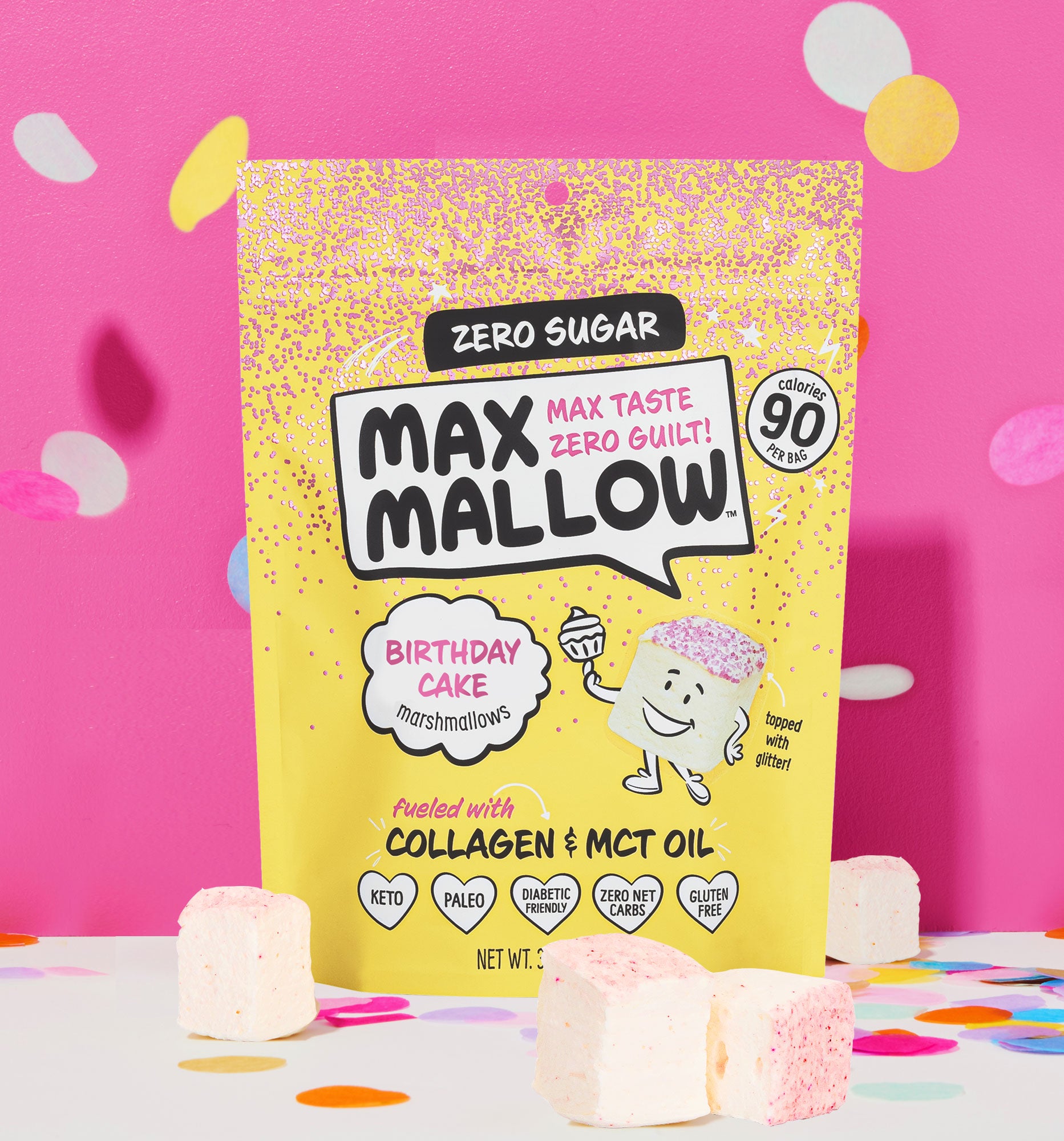 Birthday Cake Max Mallows - Max Sweets