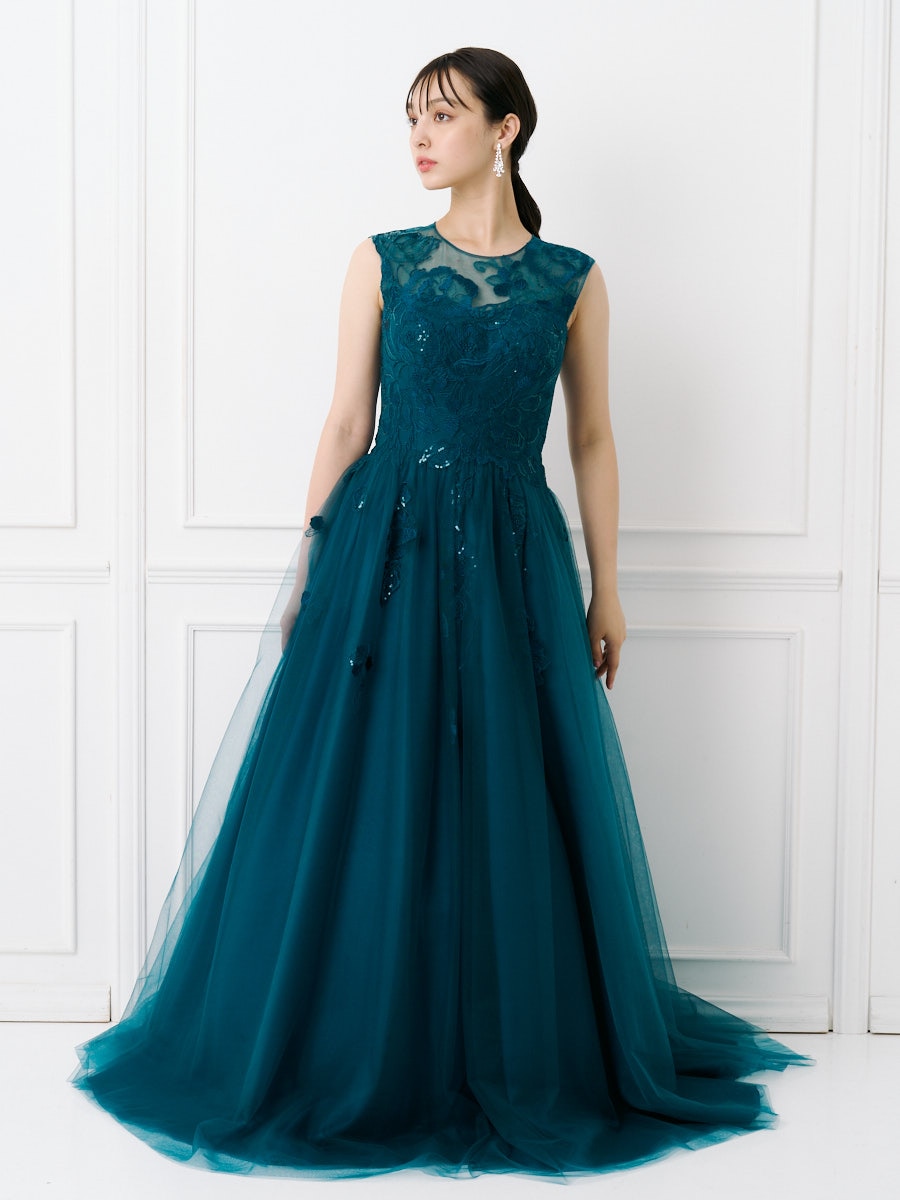 Hobbs London】LOIS 刺繍ミディドレス