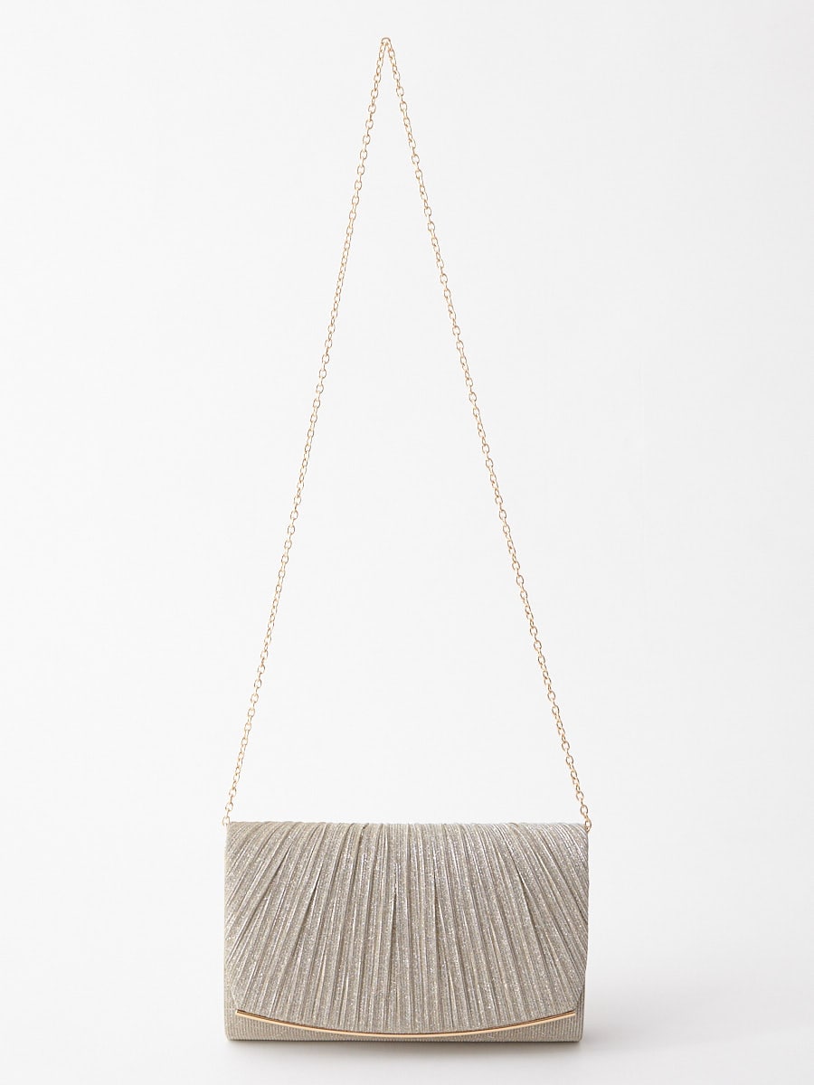 ラメプリーツバッグ＆袱紗セット(FREE シルバー): AIMER | エメ