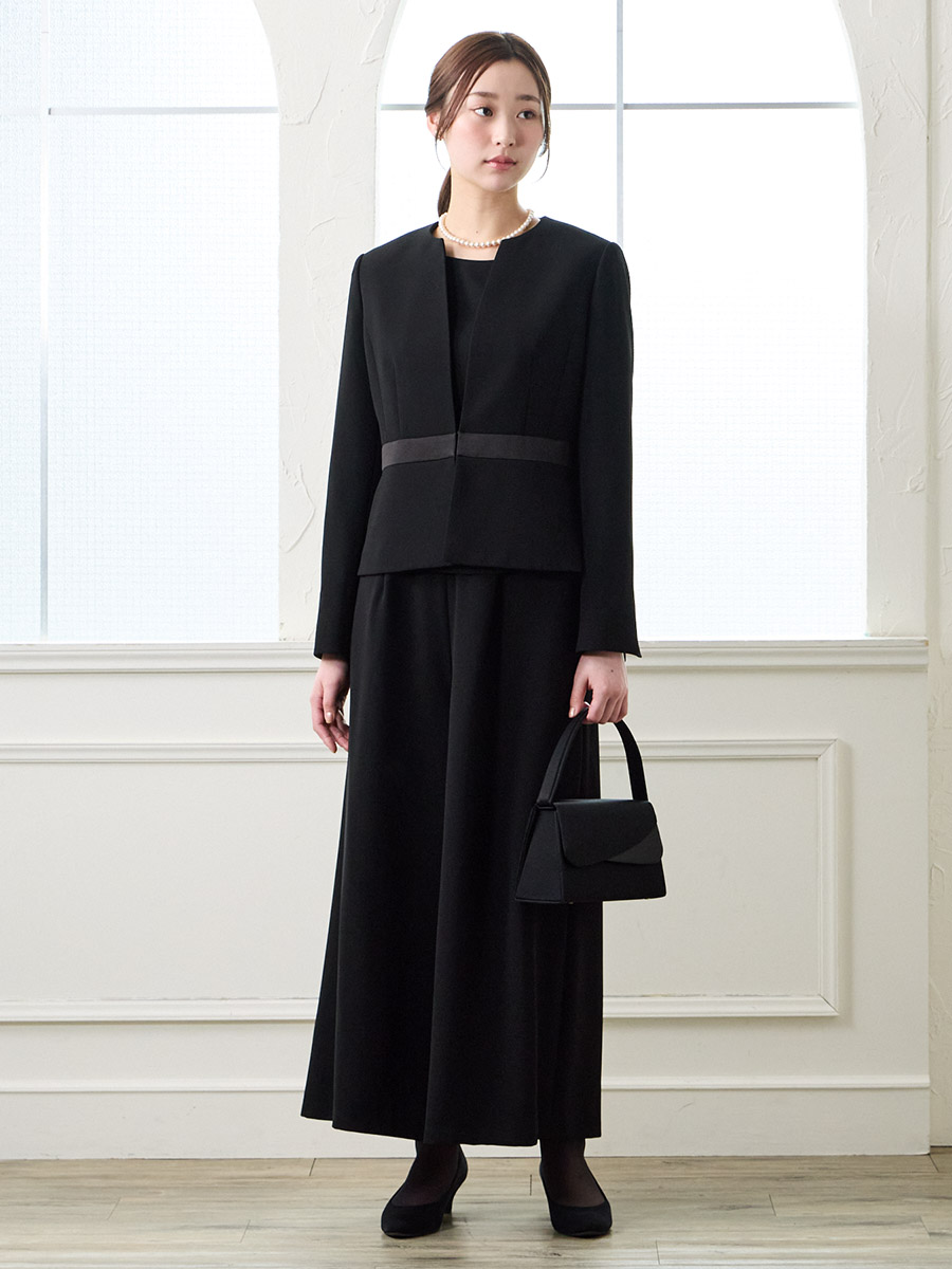 喪服・礼服】【WEB限定】【洗える・マシンウォッシャブル】ブラック