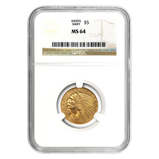 $5 Indian MS64 | Gold Coin | U.S. Gold Bureau