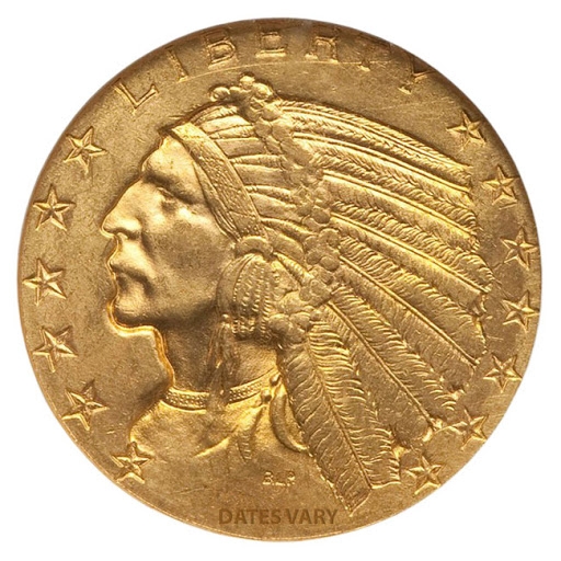 $5 Indian MS64 | Gold Coin | U.S. Gold Bureau