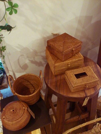 天然素材 バリ島アタ製品 バスケット カゴ ランチョンマット他 全25点