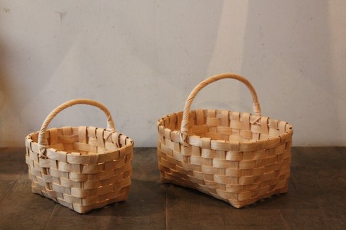 かご・バスケット・雑貨 - menui | 【スライスウッド ワンハンドル