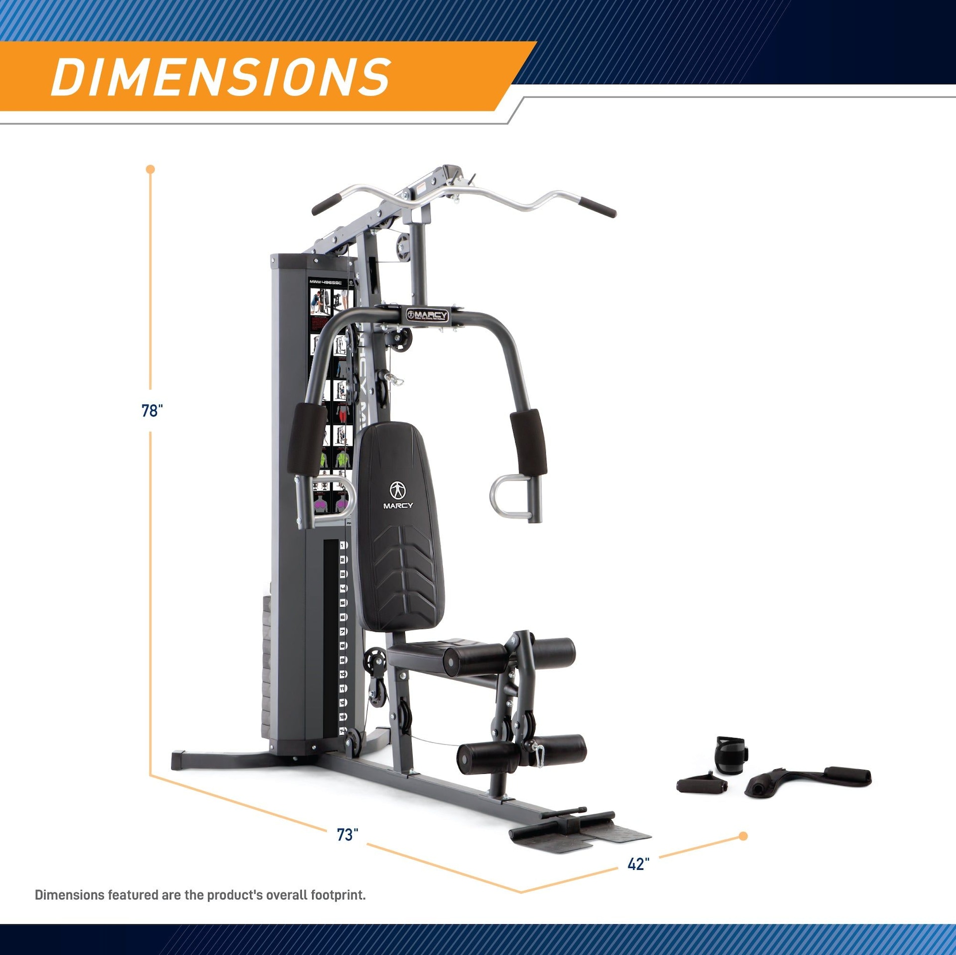 Marcy MWM-4965SC 150-lb Weight Stack Multi-Functional Home Gym