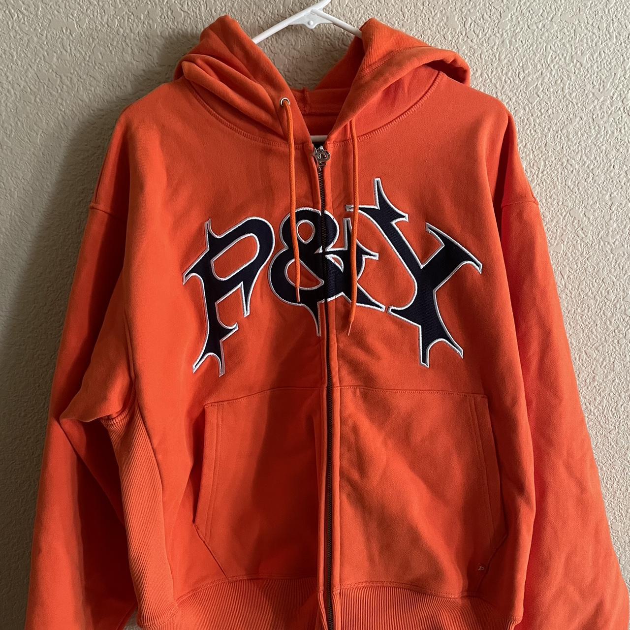Orange punkandyo zip up hoodie Size L (true to | Depop