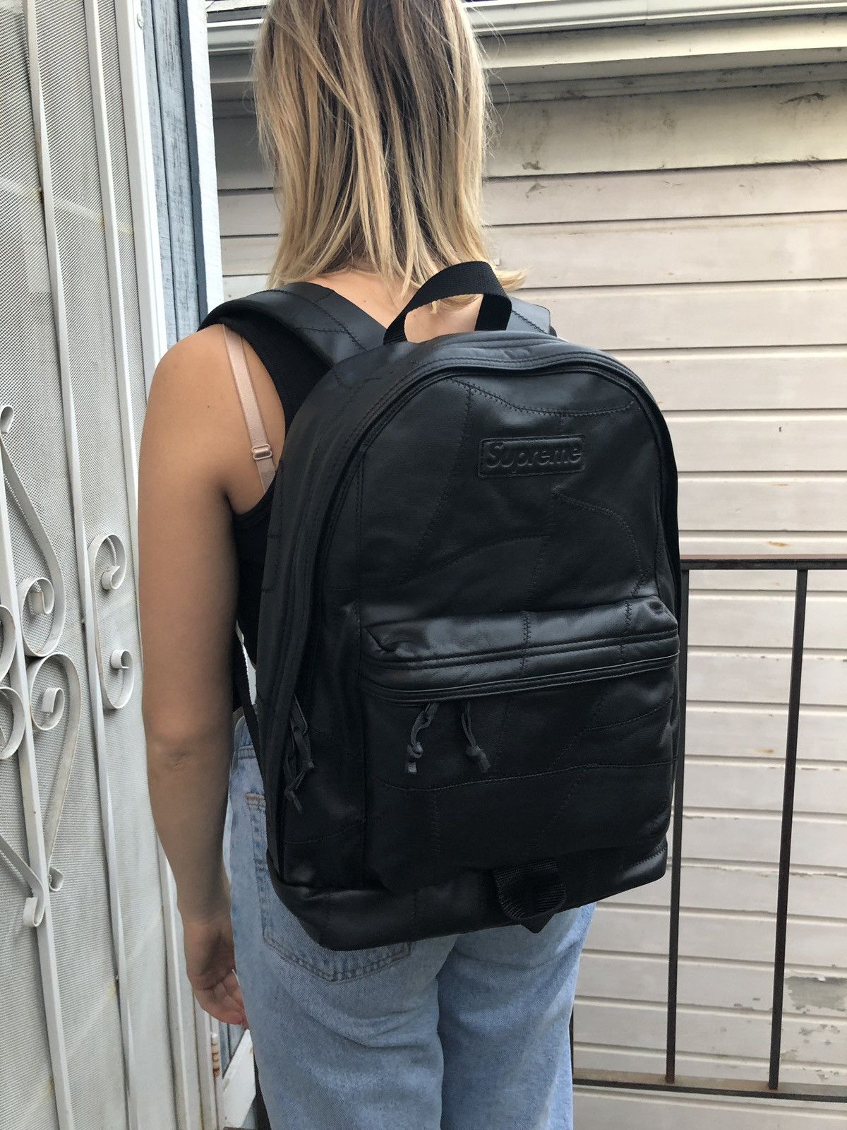 2024 supreme patchwork leather
