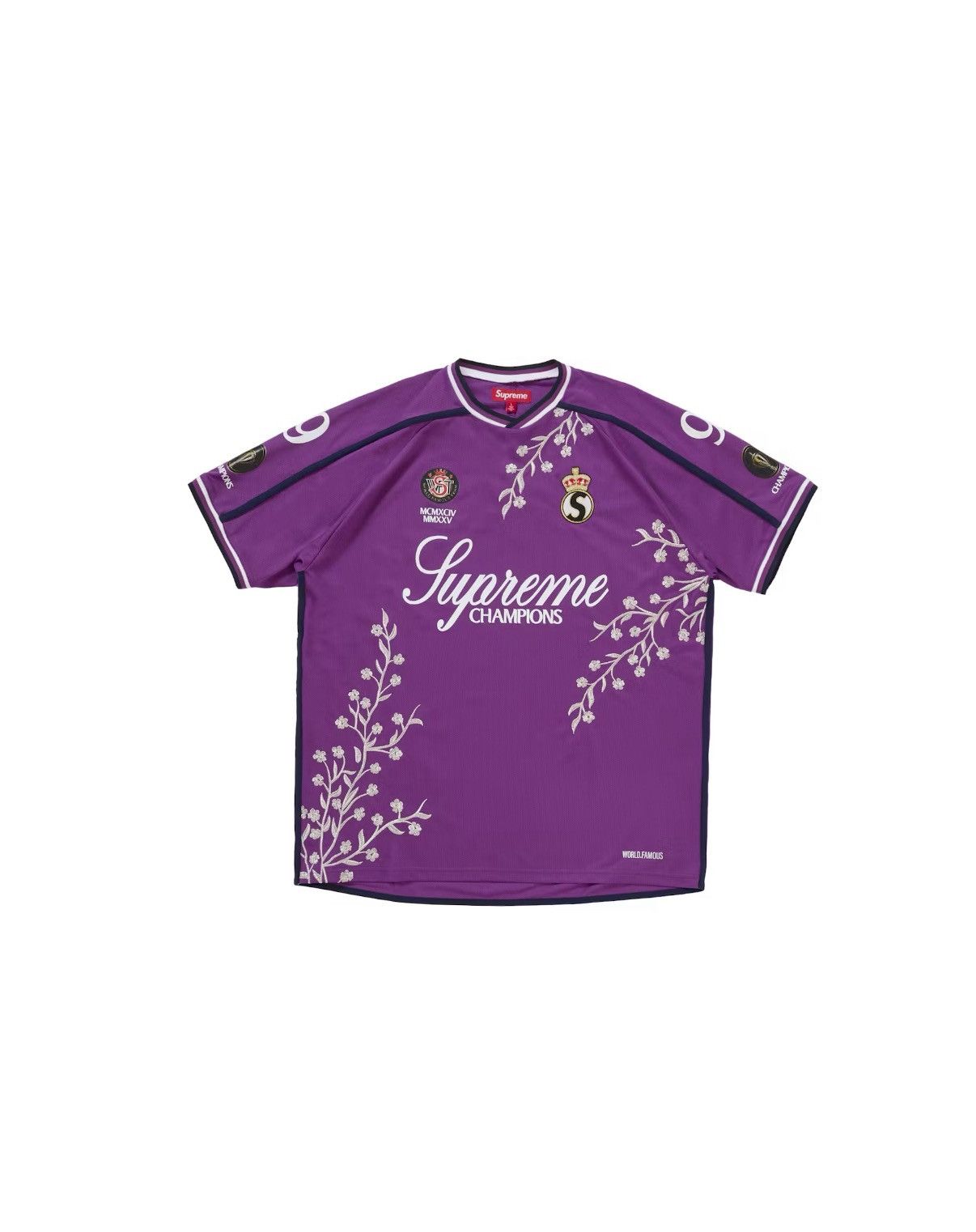Supreme Floral Soccer Jersey パープル Mサイズ Supreme Floral