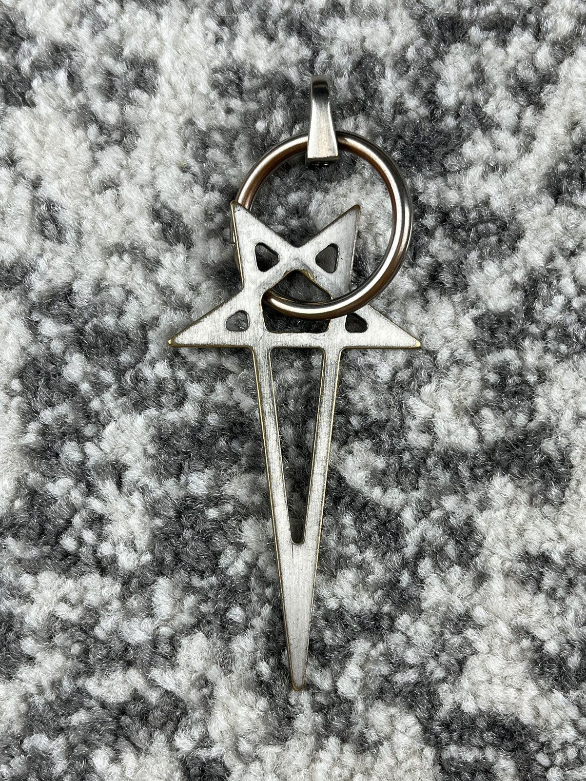 Rick Owens SS22 Rick Owens Pentagram Pendant Keychain Fogachine