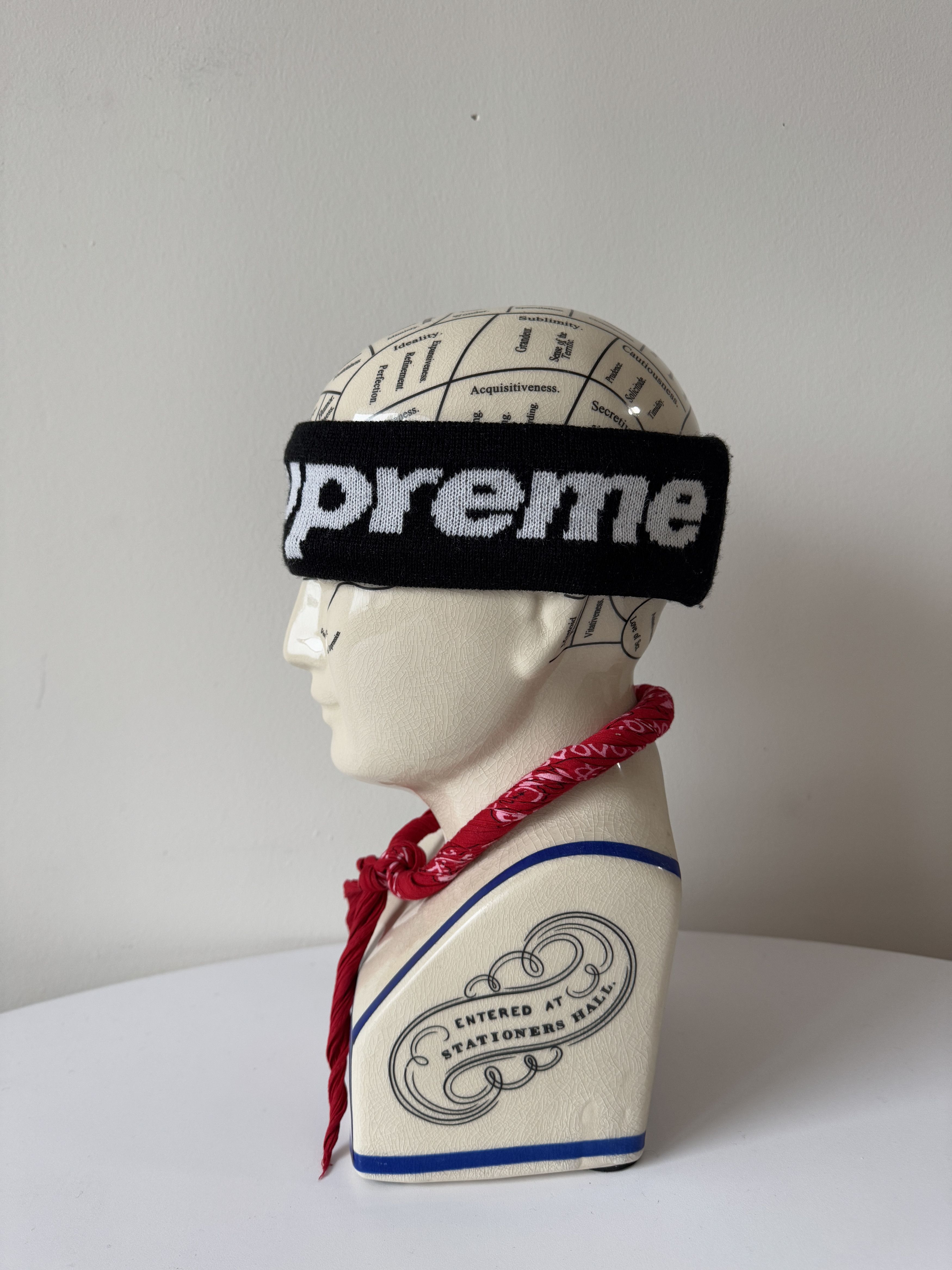 New Era × Supreme Supreme New Era Big Logo Headband (FW18) | Grailed