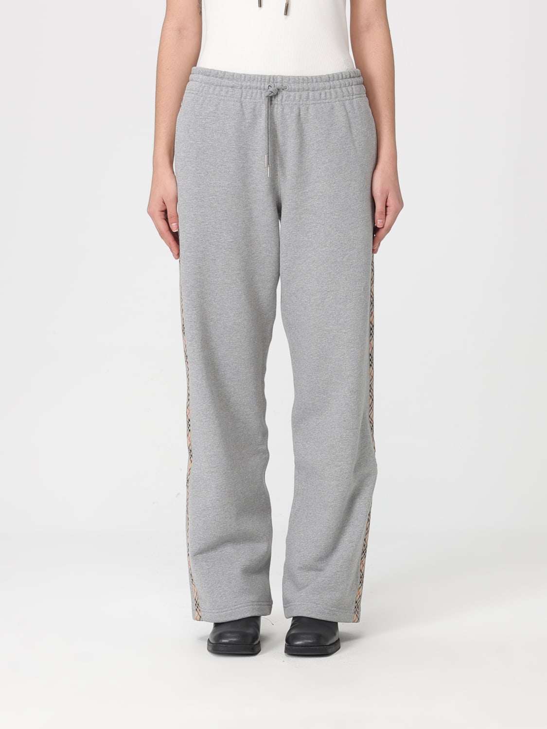 Burberry Pants woman - Grey | 8118974 | GIGLIO.COM