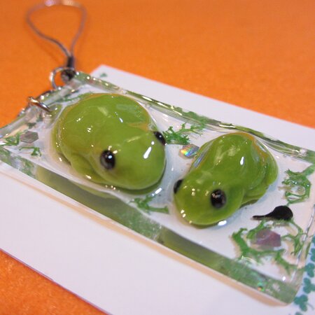 アマガエルのストラップ frog strap #大阪 #中崎町 #カエル #カエル