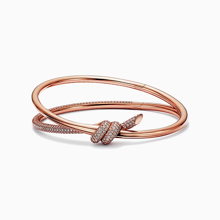 ティファニー ノット ローズ ゴールド ブレスレット | Tiffany & Co.