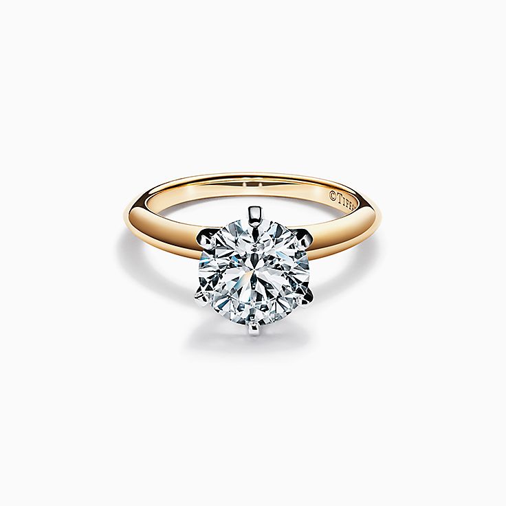 ゴールド 婚約指輪 ラウンド | Tiffany & Co.