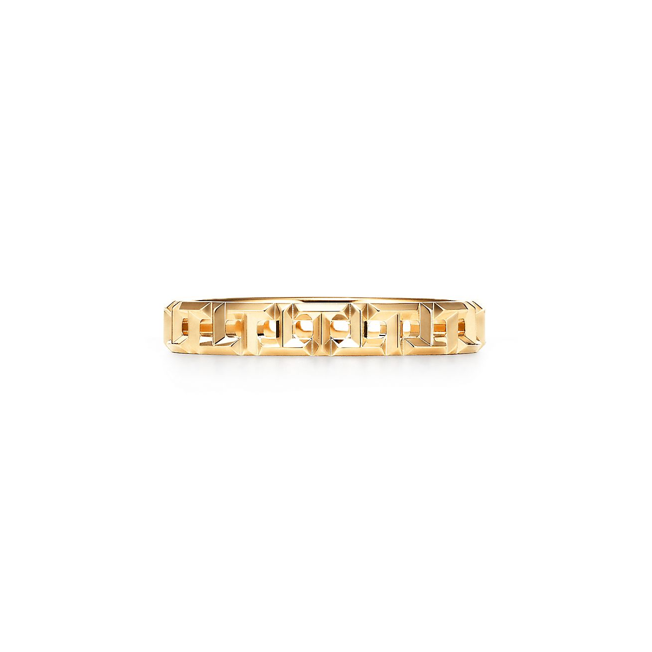 ティファニー T トゥルー ナローリング イエローゴールド | Tiffany & Co.
