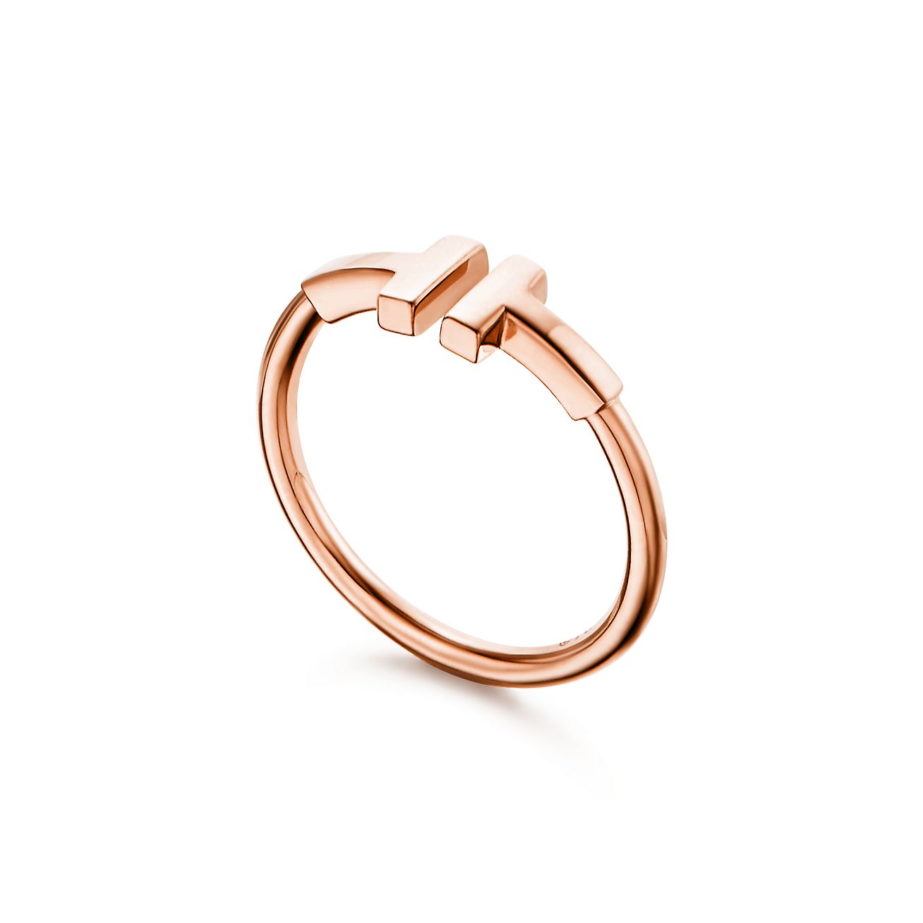 ティファニー T ワイヤー リング ローズゴールド | Tiffany & Co.