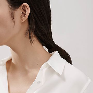 エルサ・ペレッティ™ オープン ハート ピアス ローズゴールド