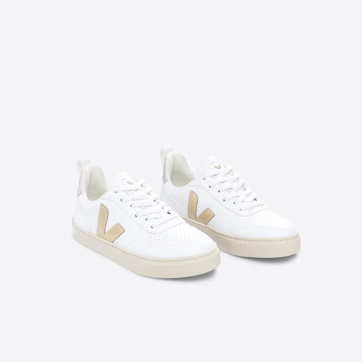 V-10 CWL WHITE PLATINE SILVER | VEJA
