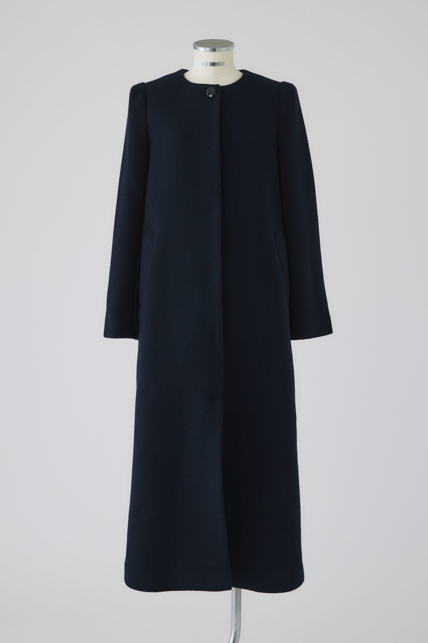 RIM.ARK | Collarless mode long CT (COATS ) |RIM.ARK ONLINE STORE