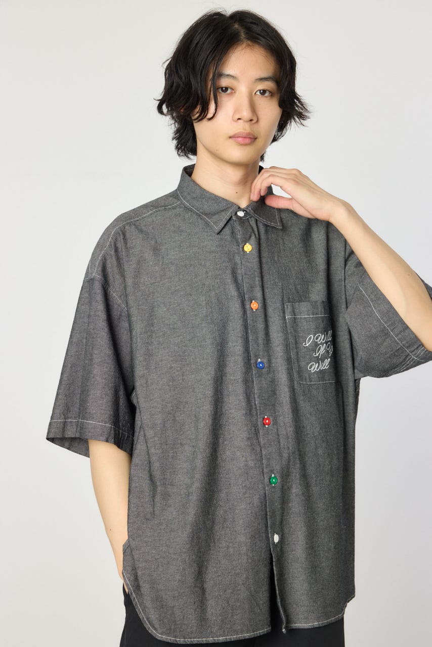 RODEO CROWNS WIDE BOWL | バックフラワーシャンブレーシャツ (シャツ