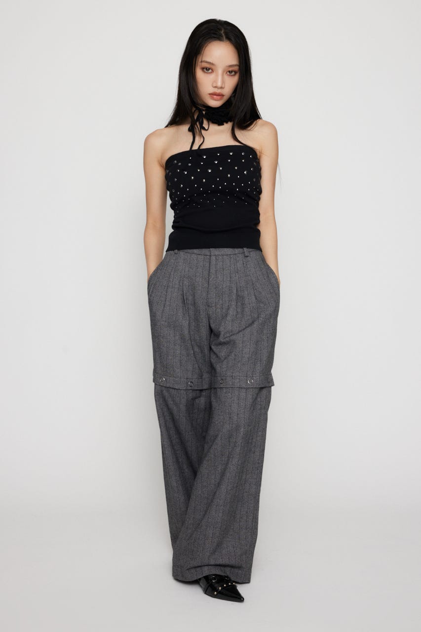 LAGUA GEM | STUDS KNIT ベアトップ (ニット ) |SHEL'TTER WEBSTORE