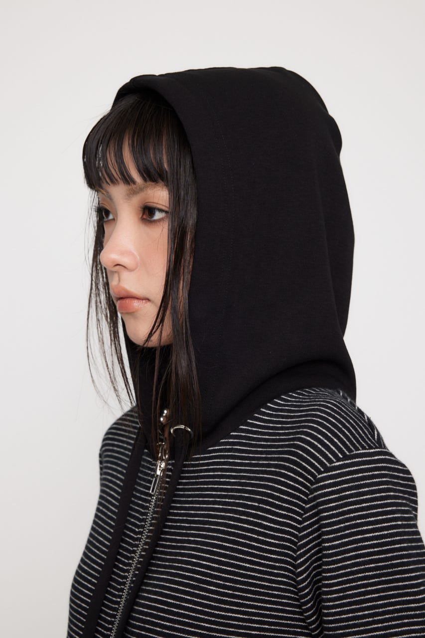 LAGUA GEM | BORDER HOODIE ロンパース (ワンピース(ミニ・ミディアム