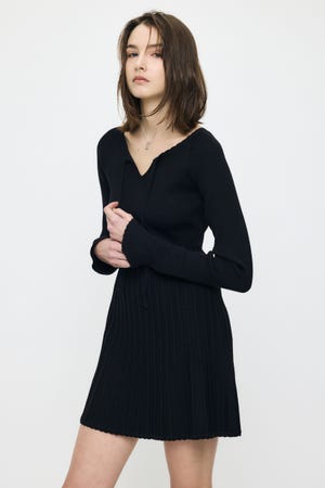 MOUSSY | PICO RIBBON MINI ドレス (ワンピース(ミニ・ミディアム