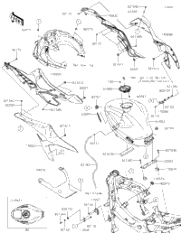 2024 Kawasaki Ninja ZX-4R ABS (ZX400PRFNL) Fuel Tank | Babbitts