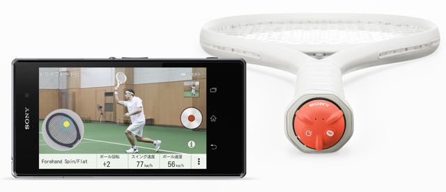 一流選手の如くテニスを科学する秘密兵器──ソニーのラケット装着型