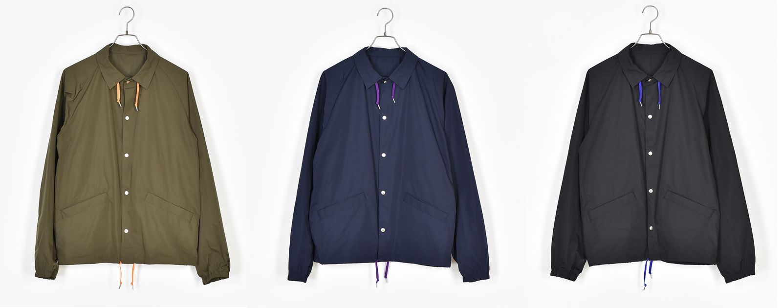 kolorが限定コーチジャケットを発売！ コーディネートしやすい3色を